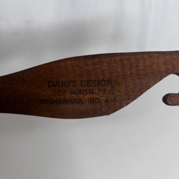 Oven Rack Puller Wooden Hand Painted Owl Darst Design 11" - Picture 7 of 8